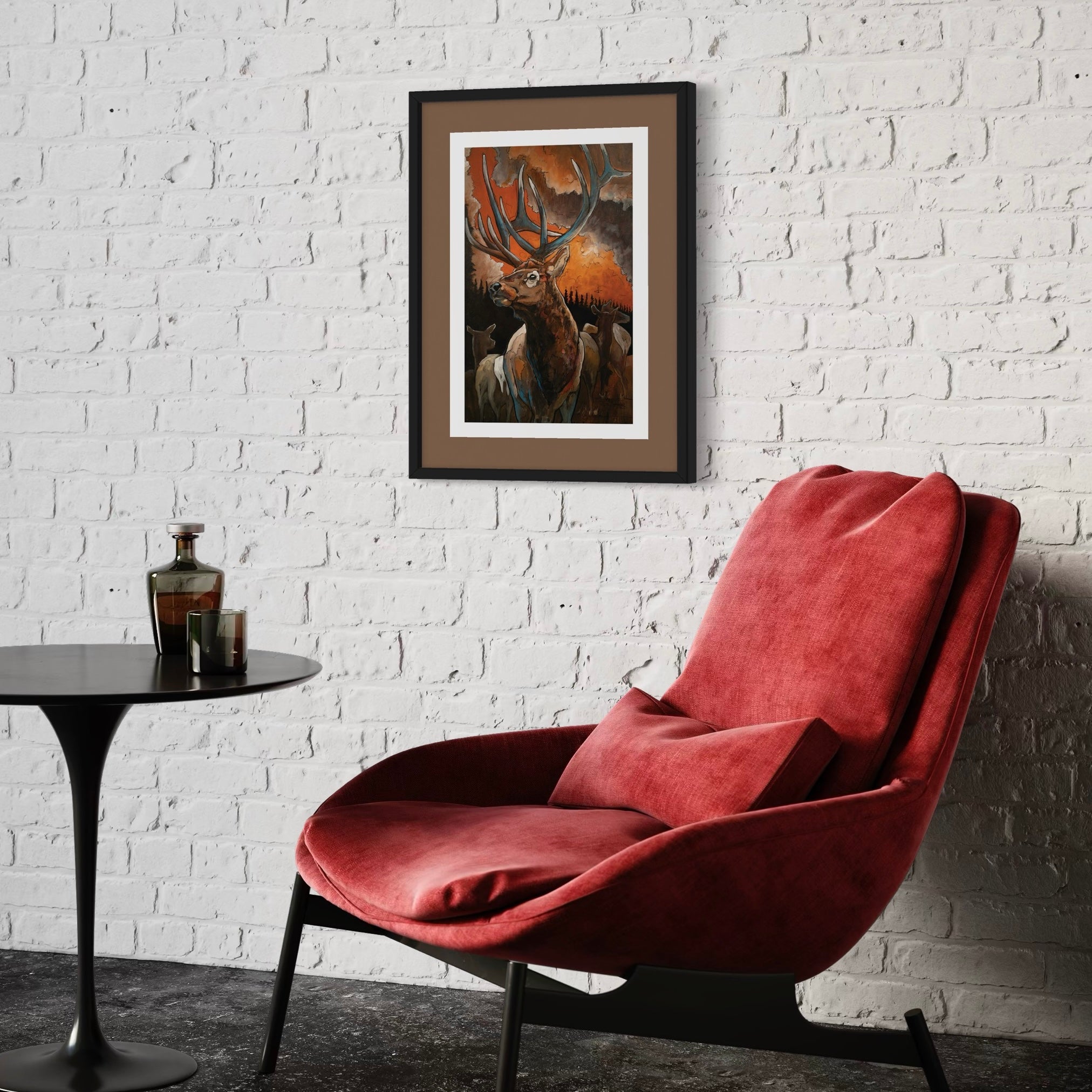 Ed Anderson BHA Elk Art Print