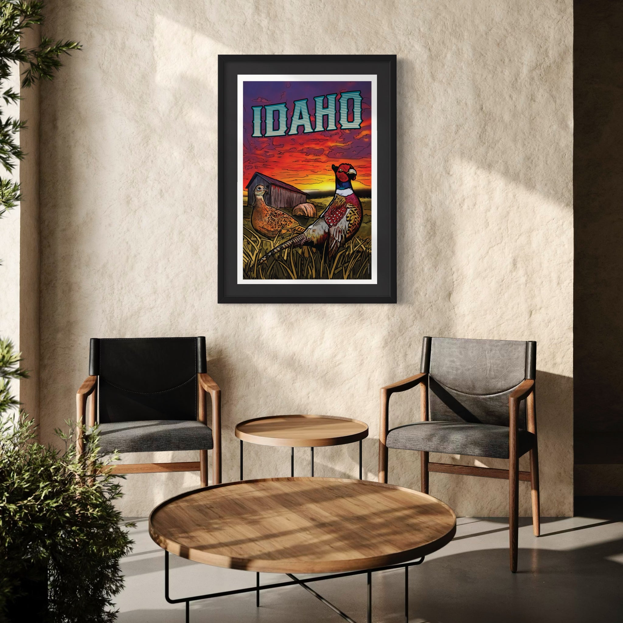 Idaho Pheasant Poster Art
