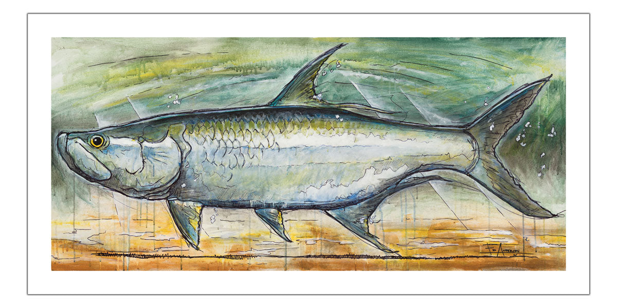 Ed Anderson Patagonia Tarpon Art Print