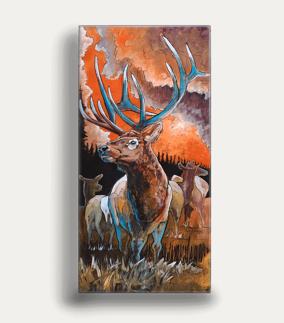 Ed Anderson BHA Elk Metal Box Art