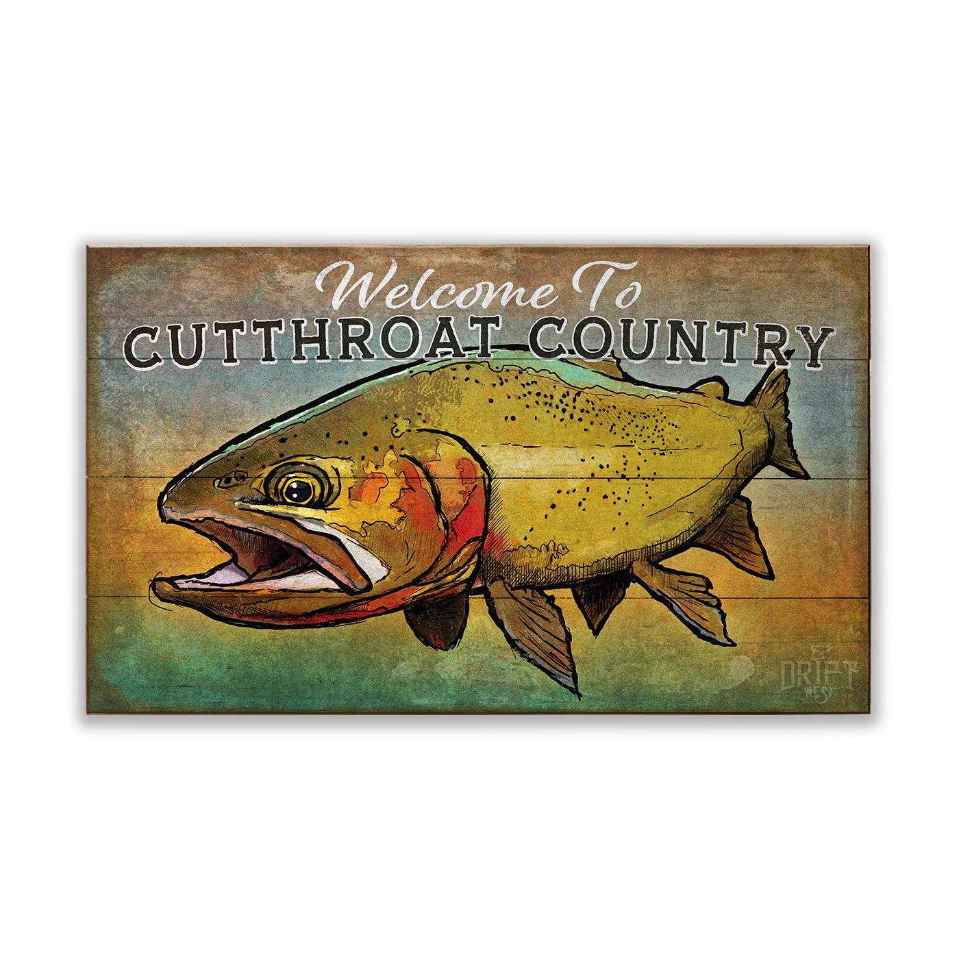 Golden Cutty Wood & Metal Wall Art