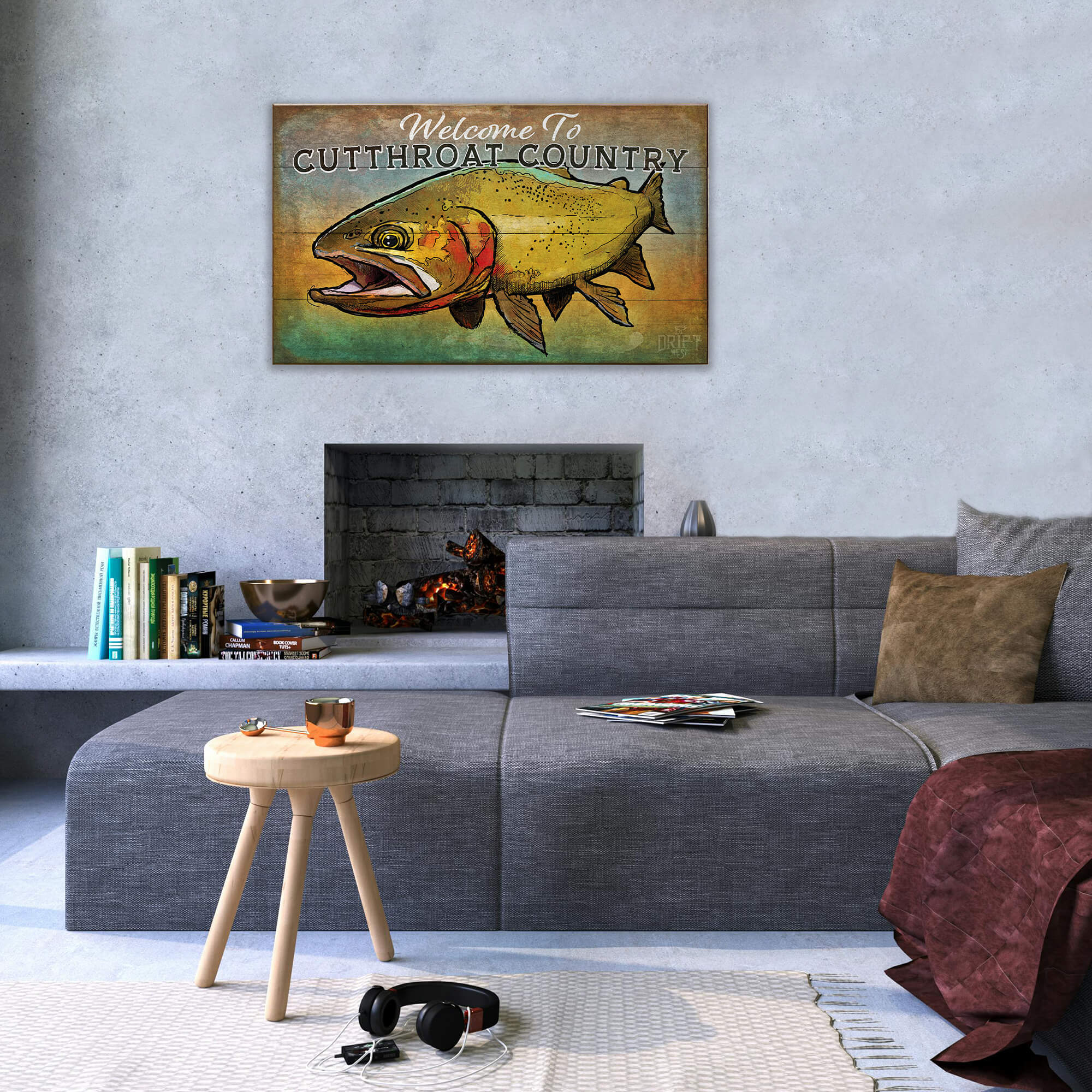 Golden Cutty Wood & Metal Wall Art