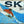 Vintage-Style Metal Skier Sign