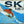 Vintage-Style Metal Skier Sign